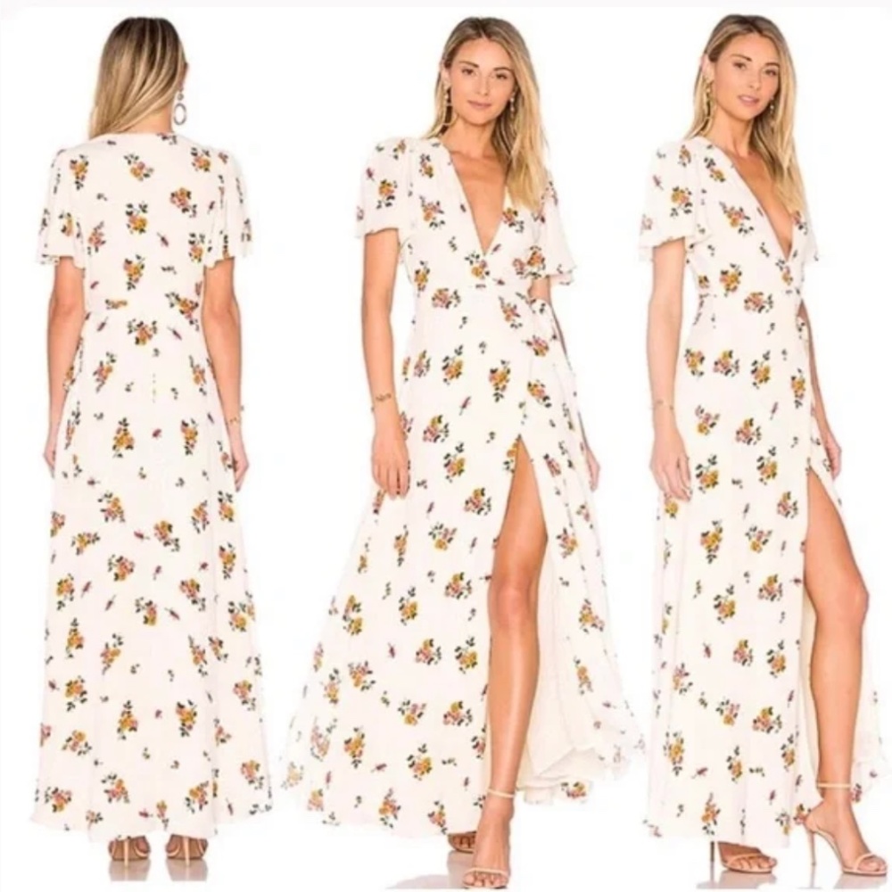 NWT - Floral Wrap Maxi Dress XS